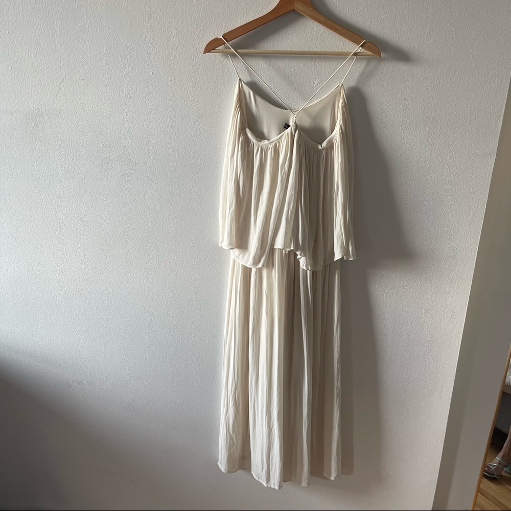 Zara Floaty Cream Cross Strap Dress - Picture 6 of 10